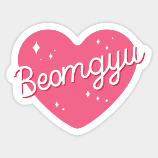 TXT Beomgyu pink heart Sticker